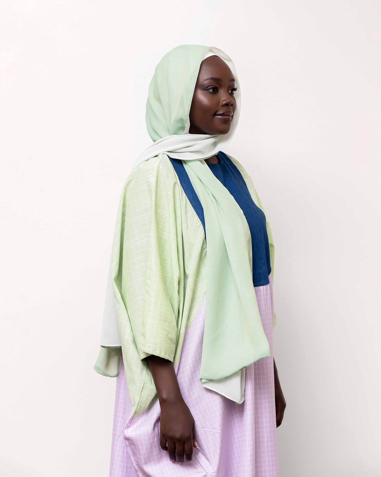 Green & White Scarf