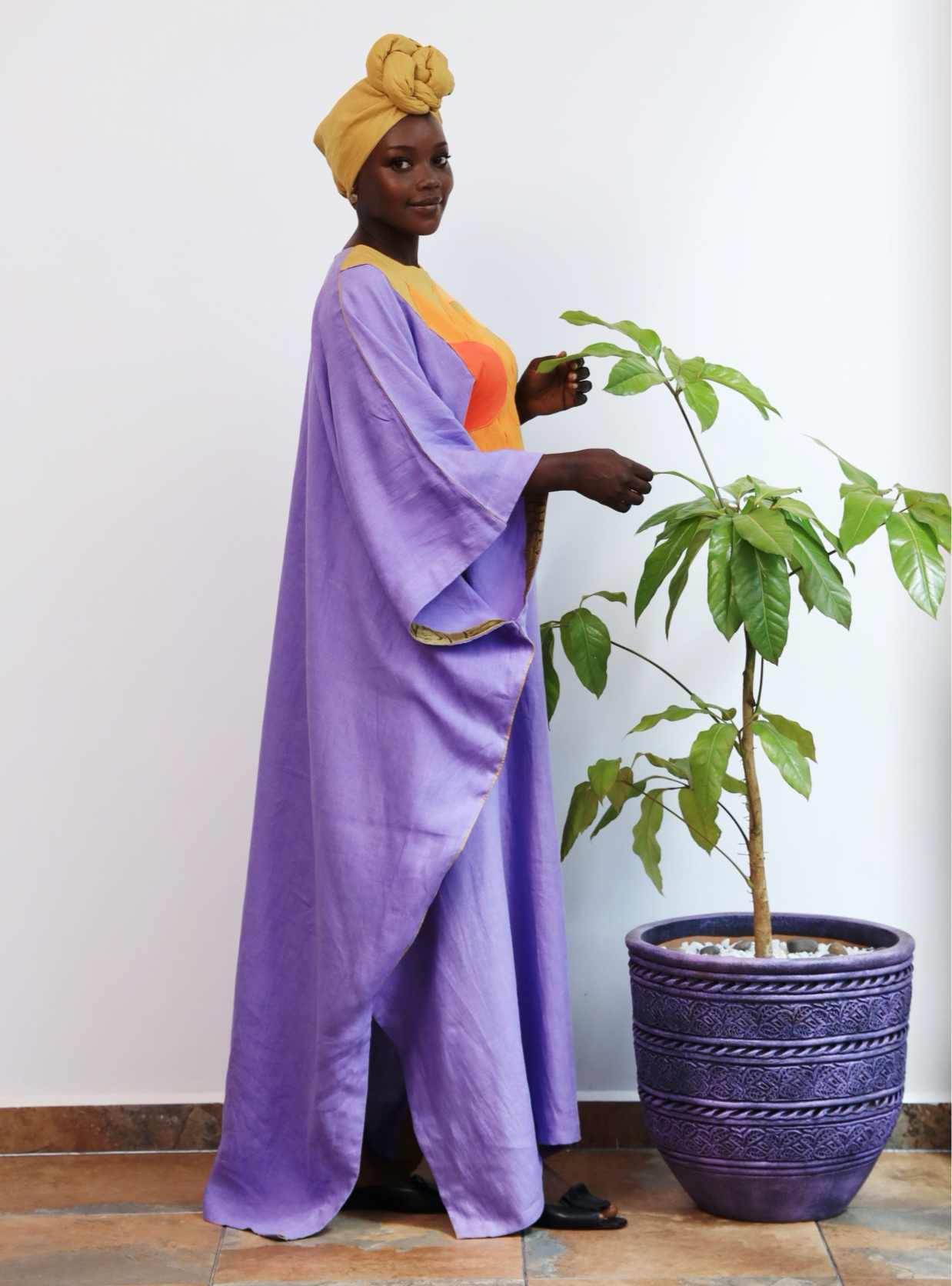 Yasmina Appliqué Kaftan