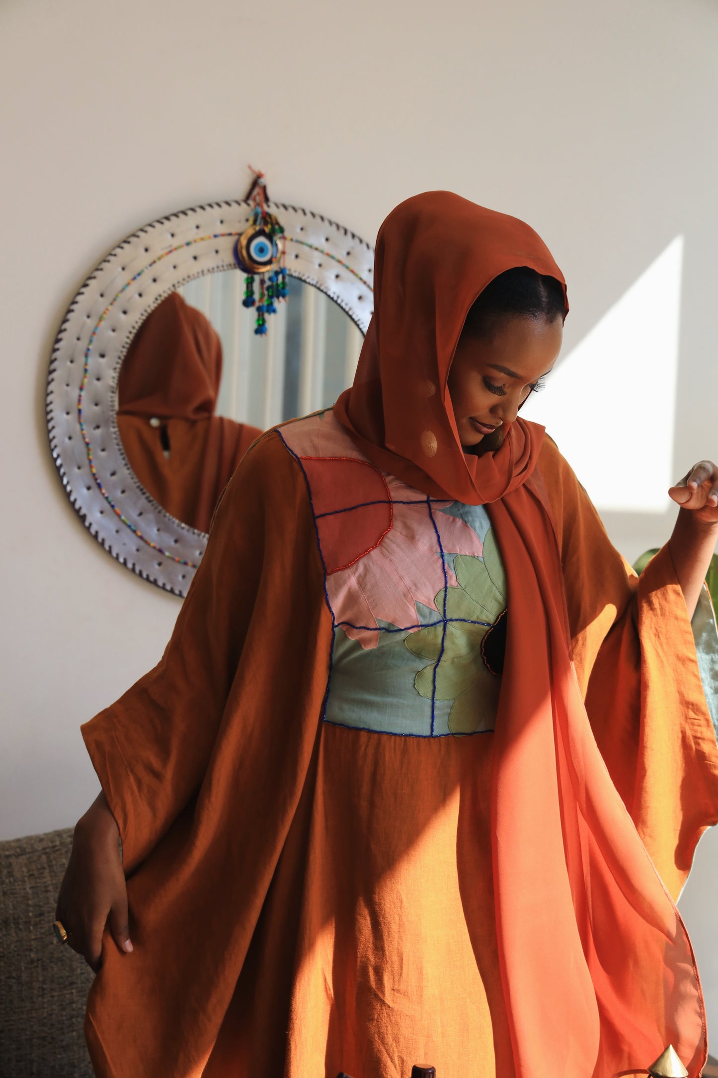 Sham Appliqué Kaftan