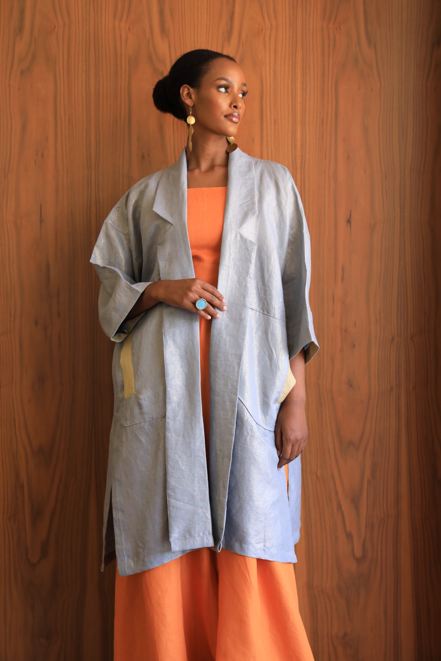 The Noon Kaftan in Grey