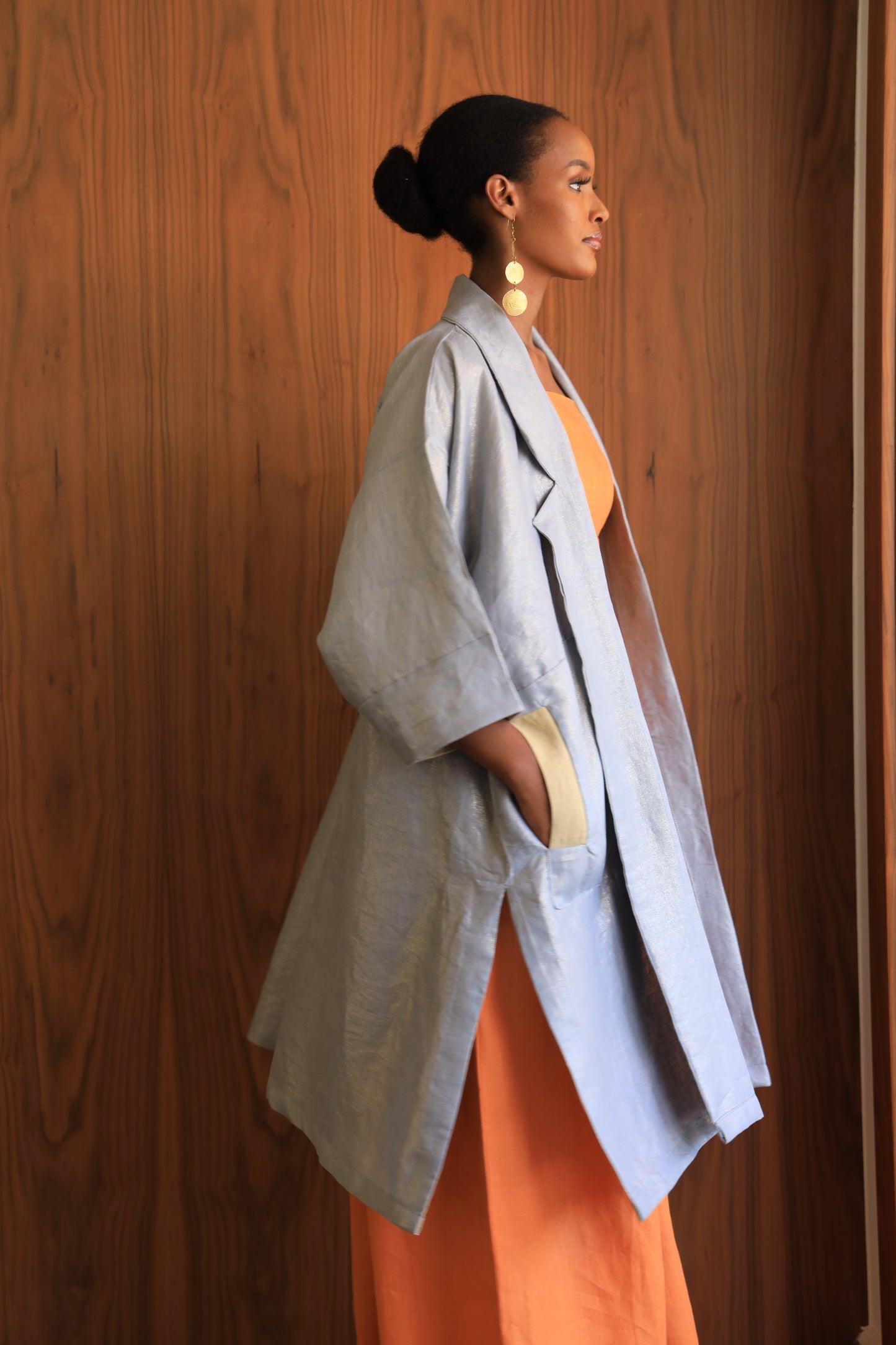 The Noon Kaftan in Grey