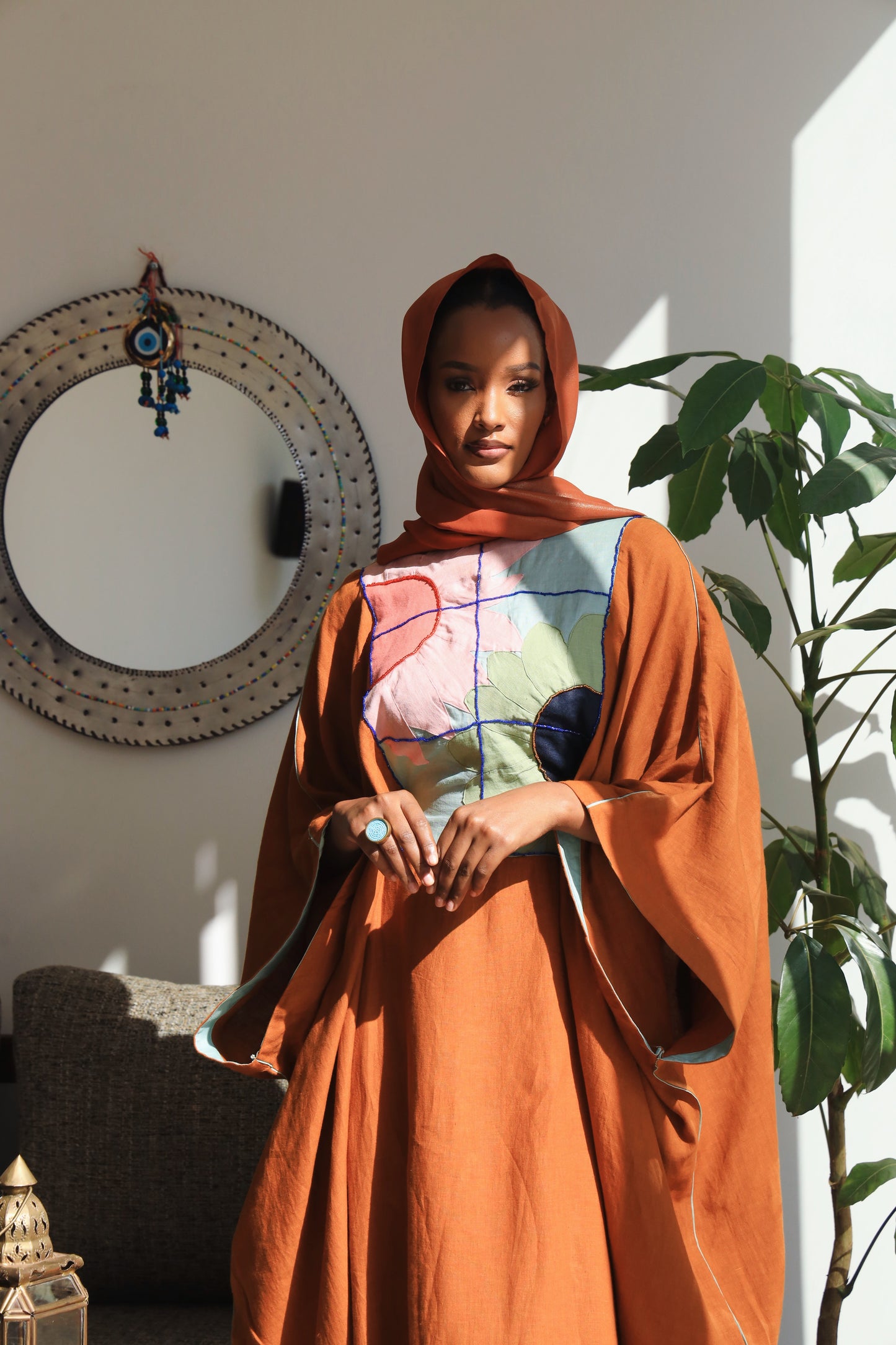Sham Appliqué Kaftan