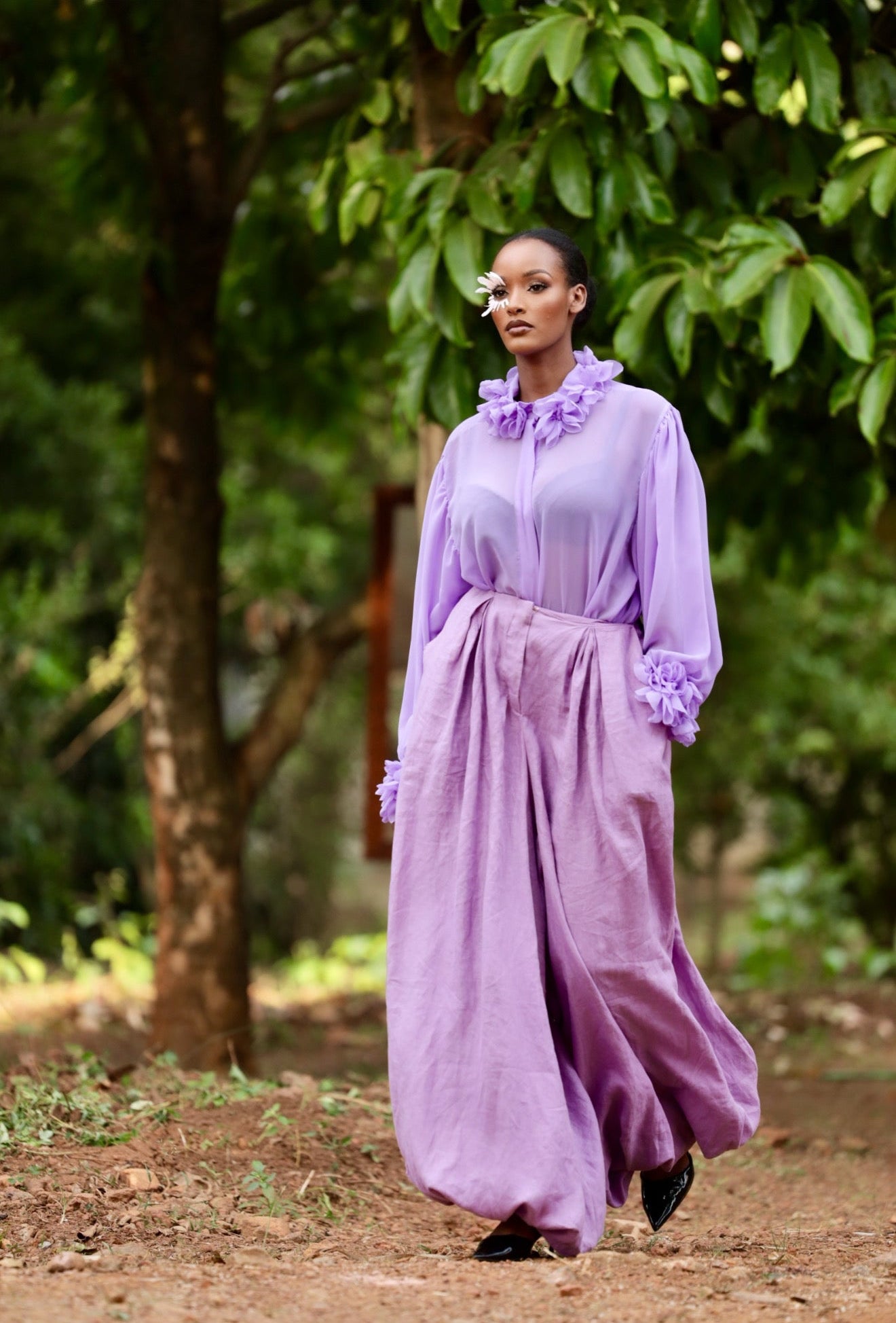 The Sherwal Pant in Purple