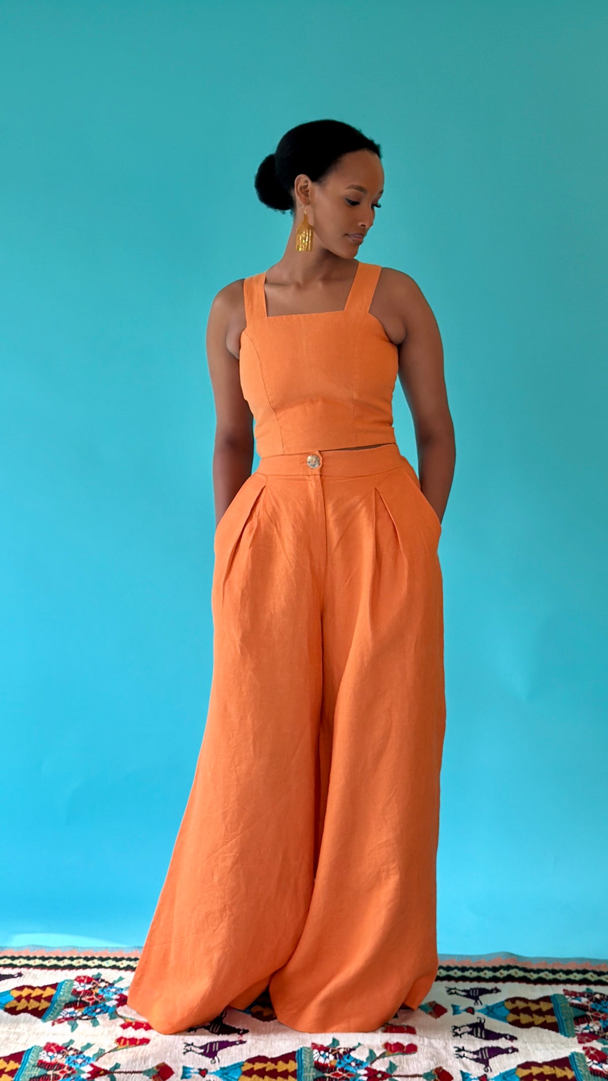 Palazzo Linen Pants