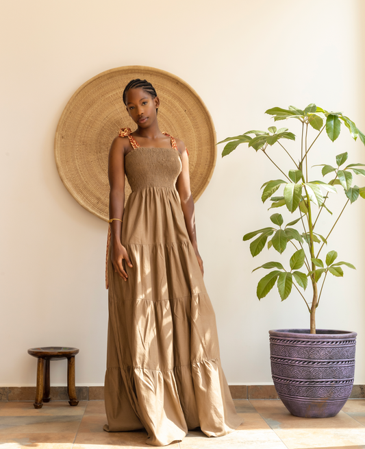 Priscilla Brown Dress