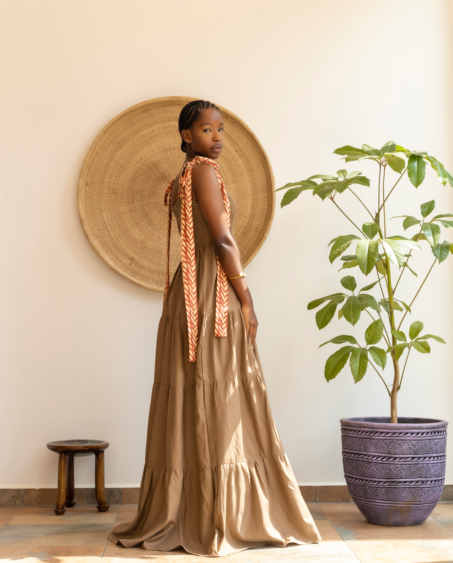 Priscilla Brown Dress