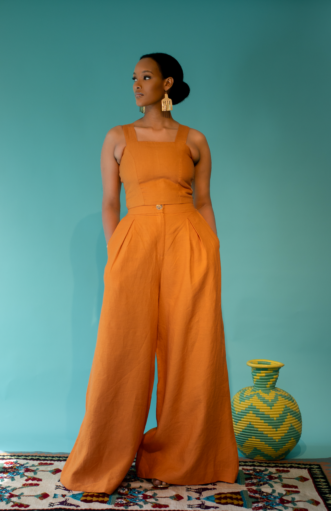 Palazzo Linen Pants